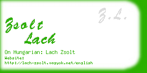 zsolt lach business card